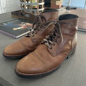 Natural Captain Boot (Cap Toe Boot)